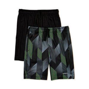 Two Pack Athletic Works Boys Size 8 Shorts. Green & Black New with tags